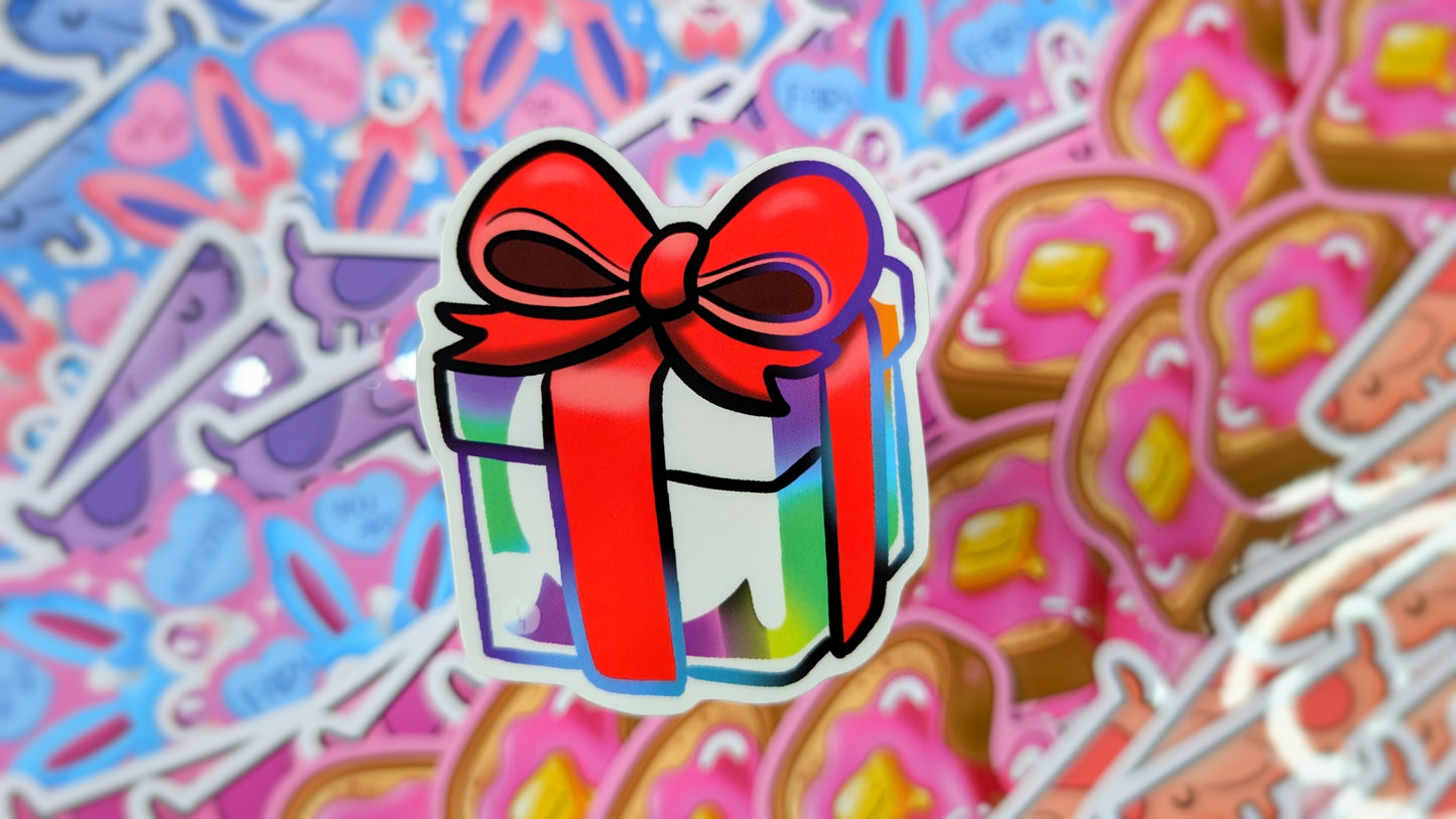 AC Present Inspired Clear Bubble Style Stickers