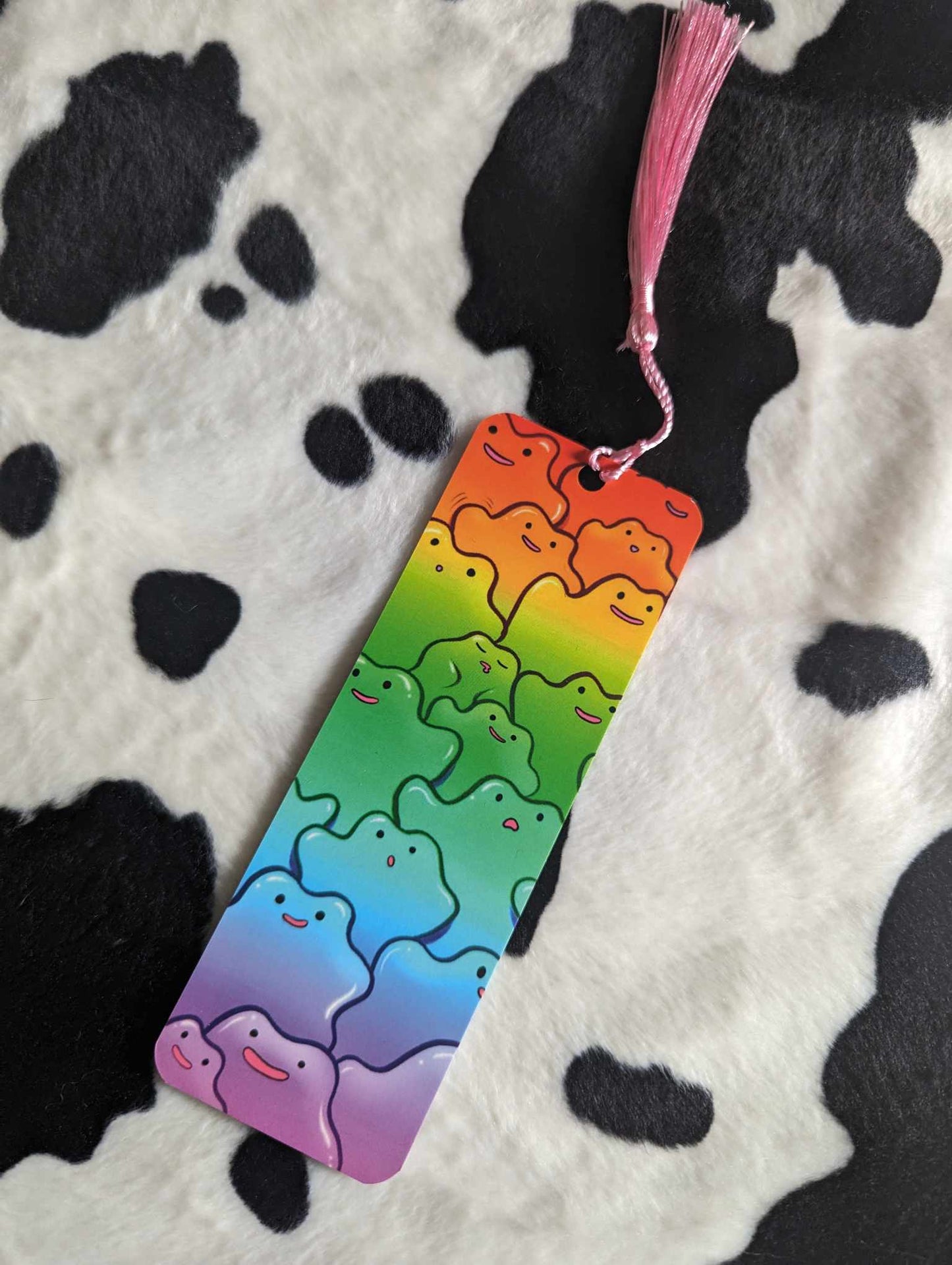 Rainbow Blob Inspired Tassled Bookmarks