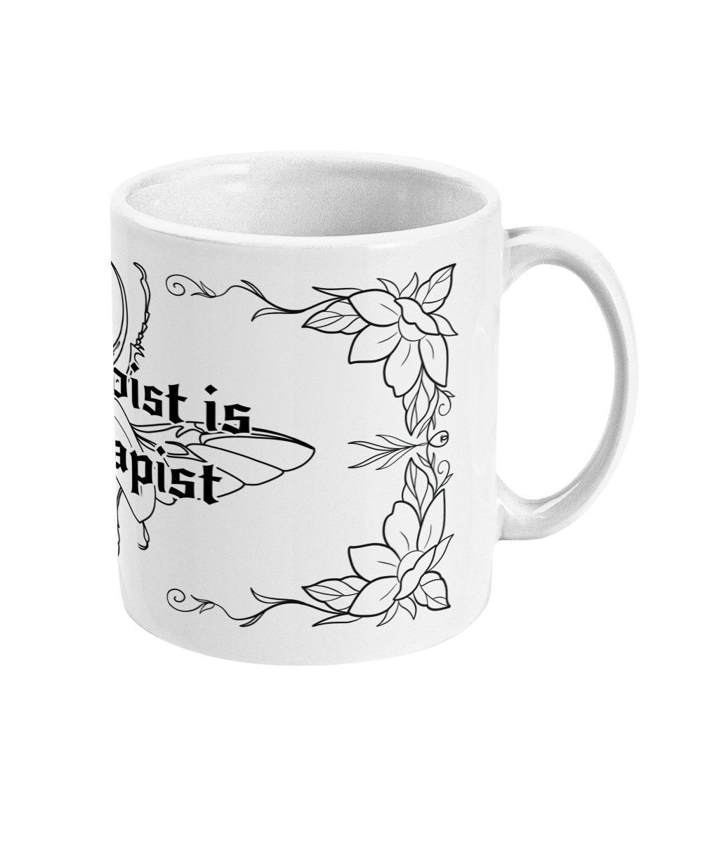 My tattooist is my therapist mug