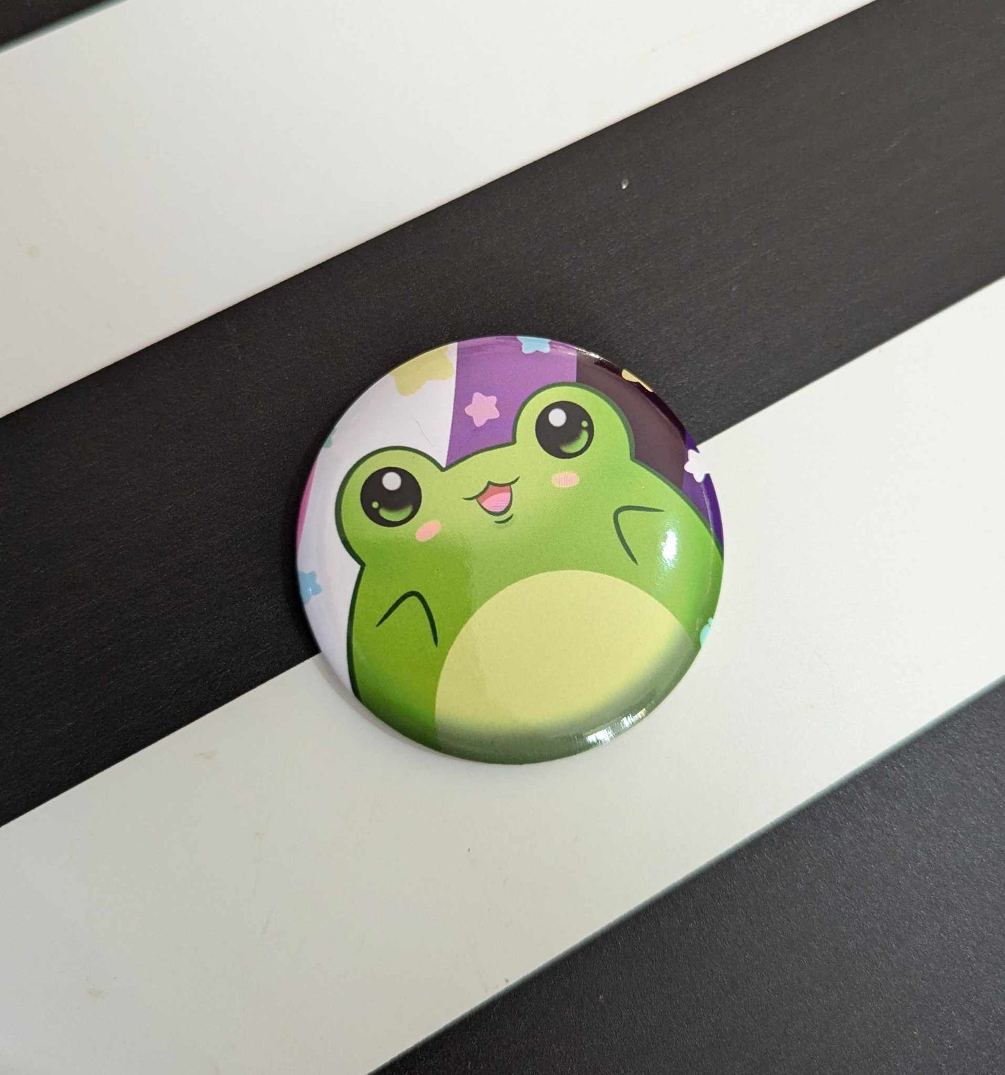 PRIDE Frogs Button Badges