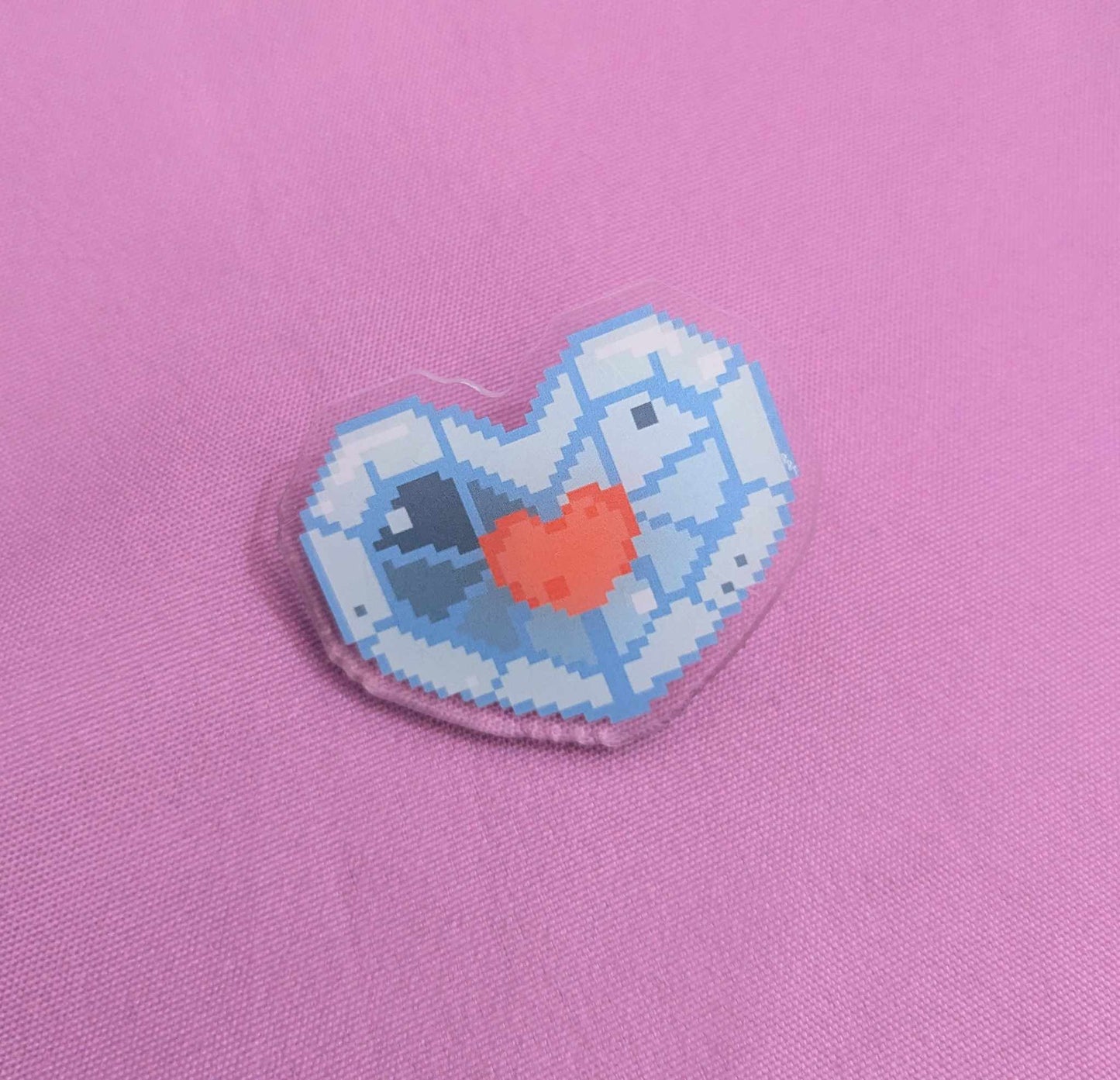 Water Legend Heart Container Pins