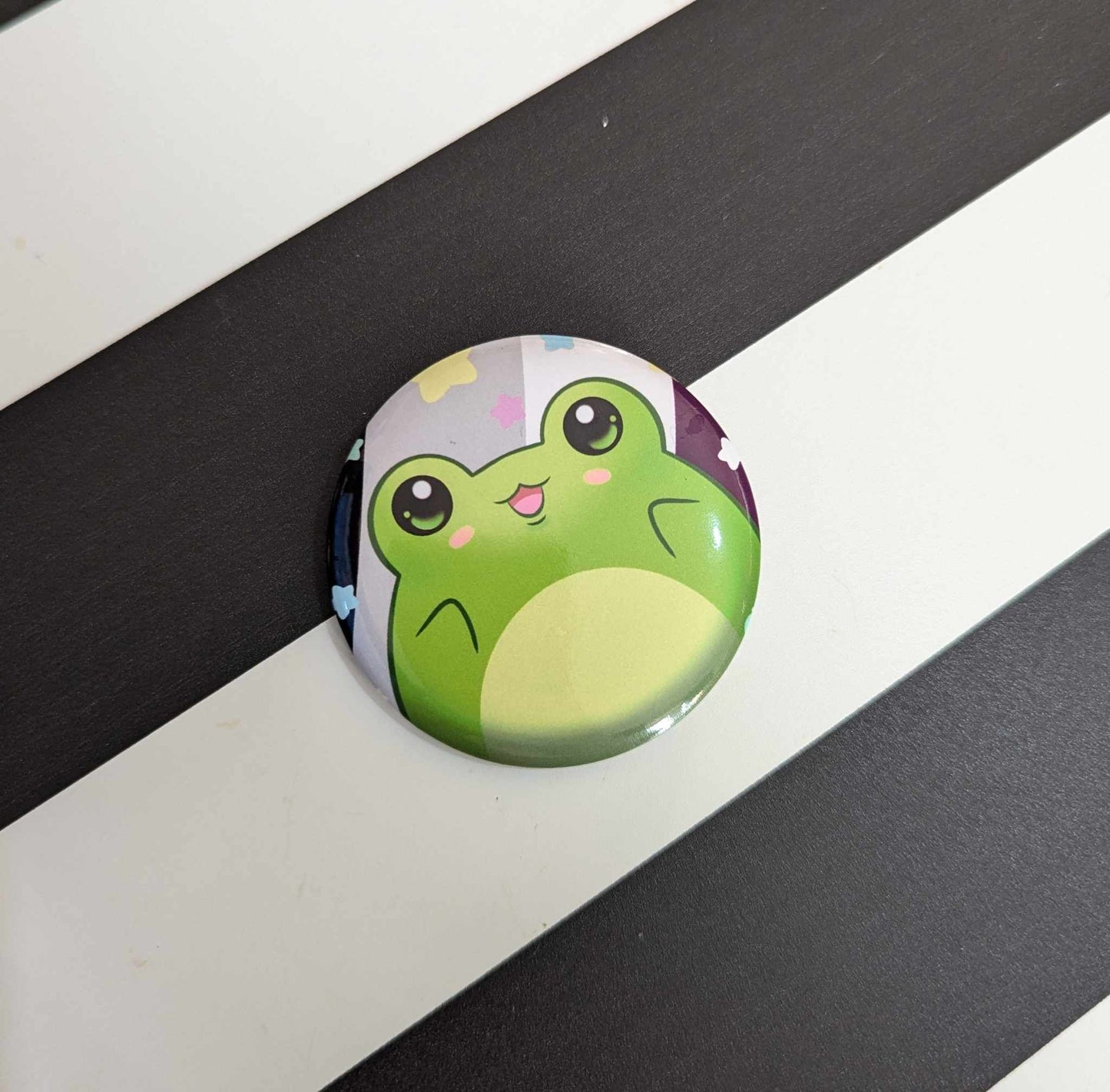 PRIDE Frogs Button Badges