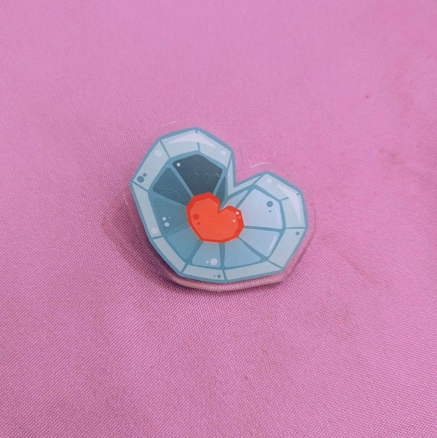 Water Legend Heart Container Pins