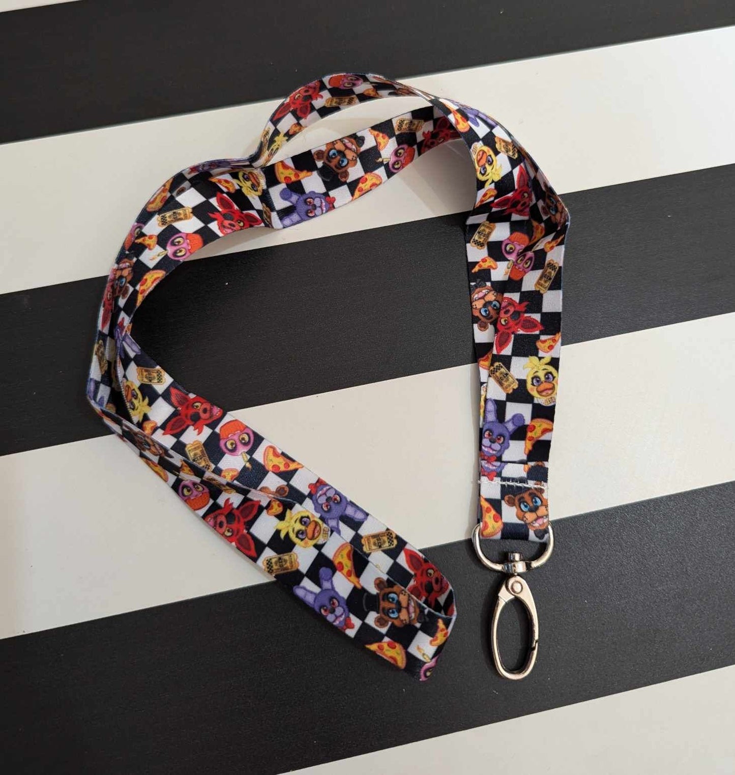 Five Nights Pizzeria Inspired Lanyard SAFETY CLASP