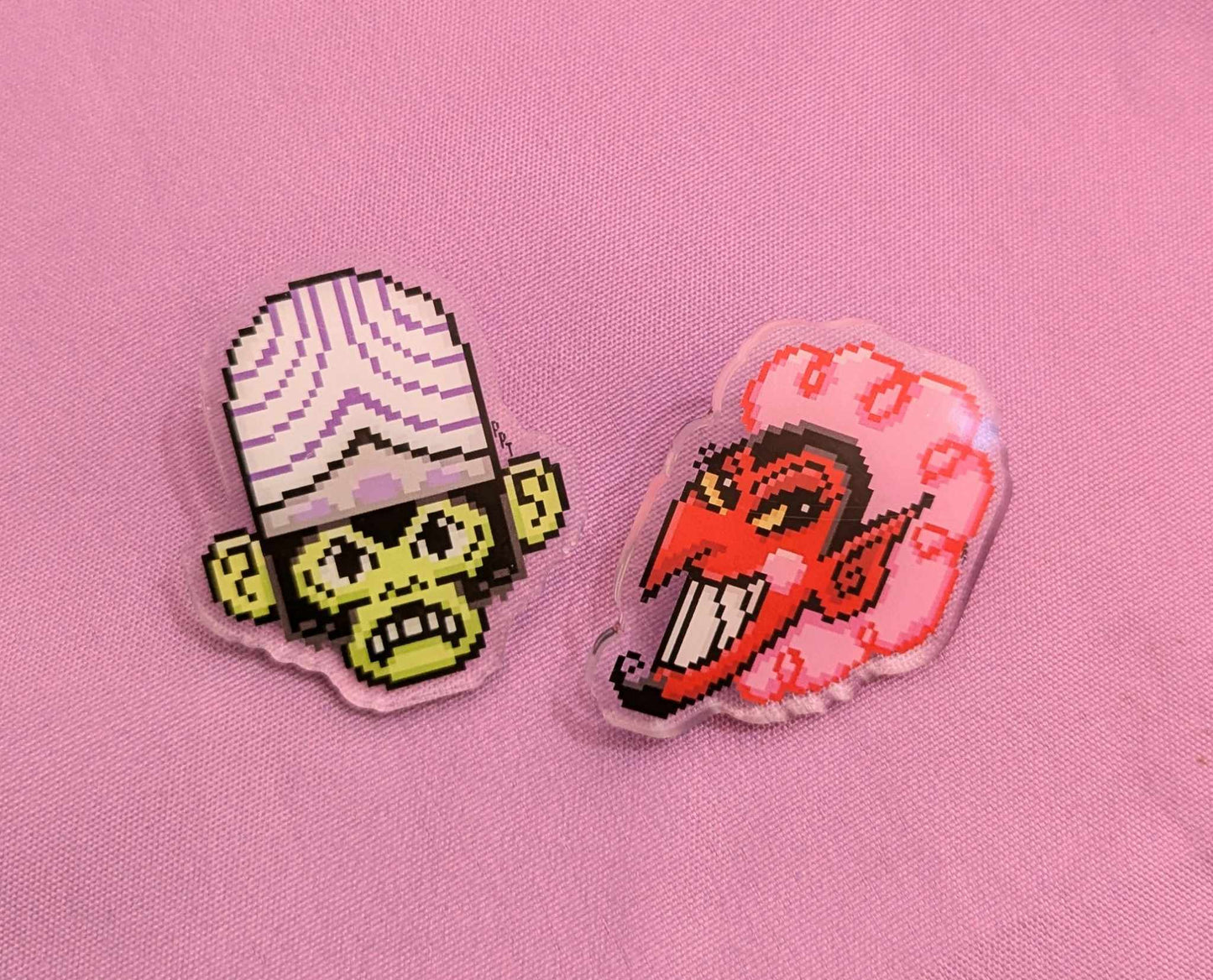 Best Frenemies 8 bit PPG Pins