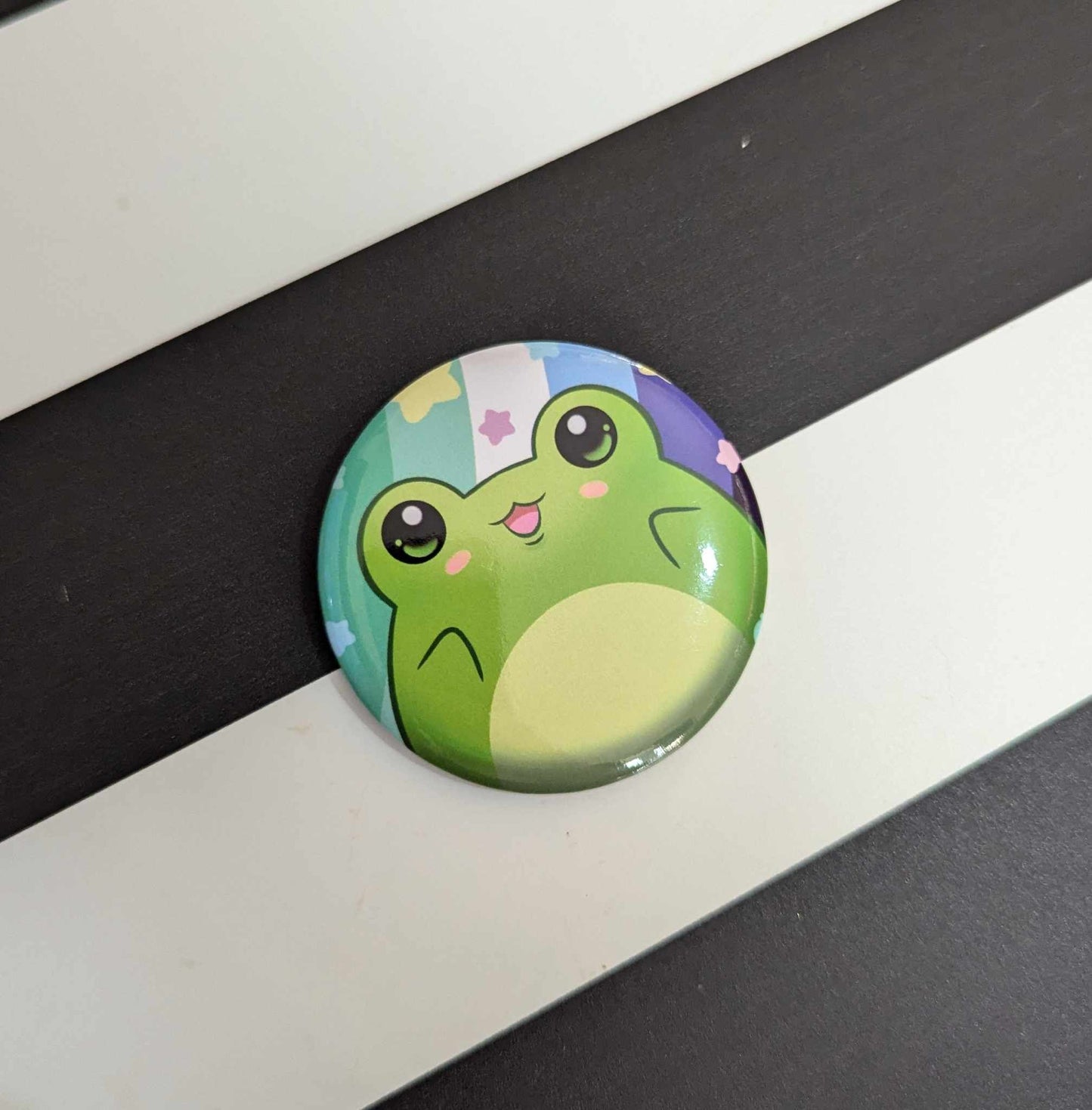 PRIDE Frogs Button Badges