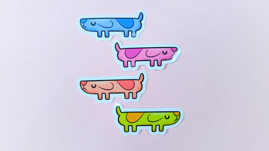 Long Dog Inspired Stickers