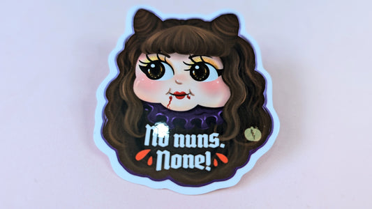 No Nuns! Nadja WWDITS Stickers