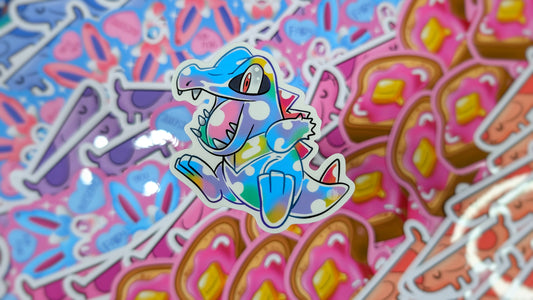 Pocket Monster Dile Inspired Clear Bubble Style Stickers
