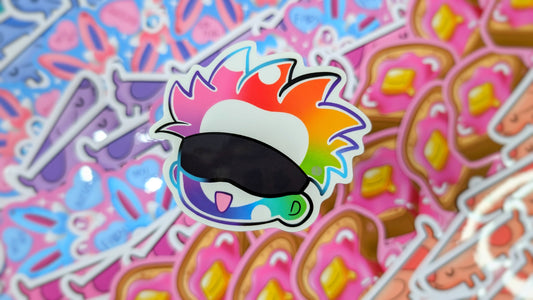 Gojo Inspired Clear Bubble Style Stickers