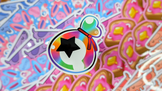 AC Bell Bag Inspired Clear Bubble Style Stickers
