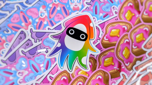 Gooper Blooper Inspired Clear Bubble Style Stickers