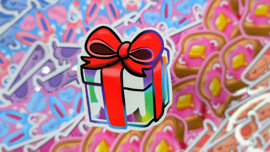 AC Present Inspired Clear Bubble Style Stickers