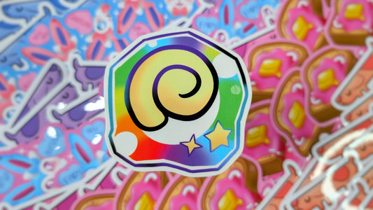 AC Fossil Inspired Clear Bubble Style Stickers