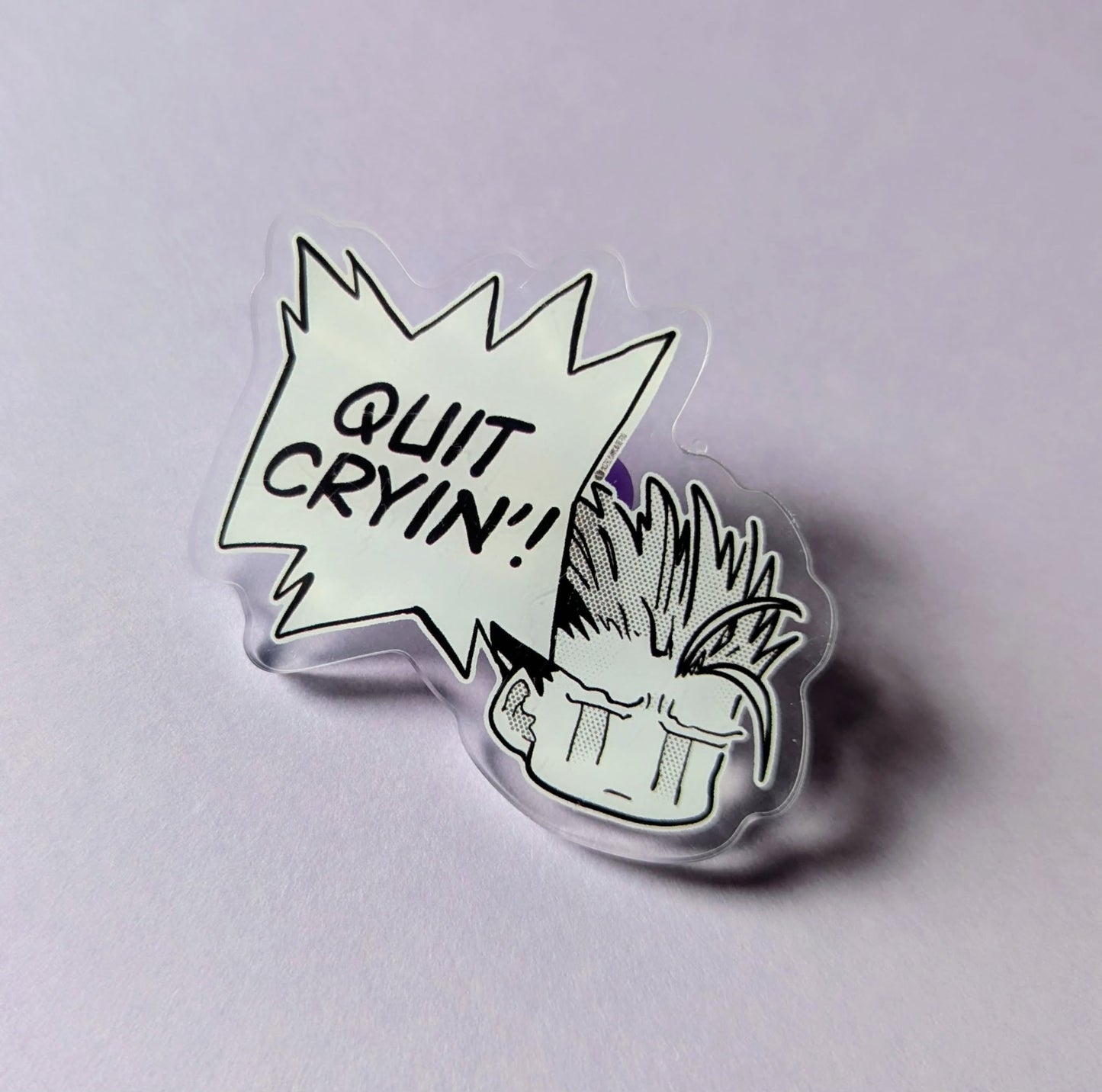 Acrylic pin badges