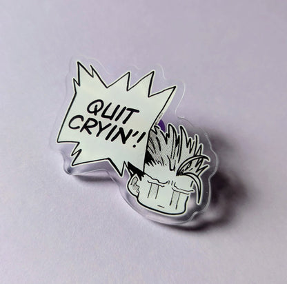 Acrylic pin badges