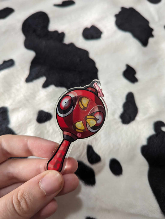 Hestu's Maraca Inspired Shaker Acrylic Keychain