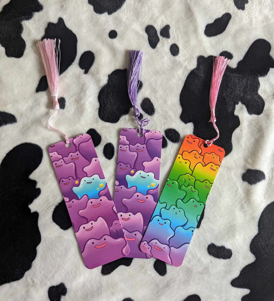 Rainbow Blob Inspired Tassled Bookmarks