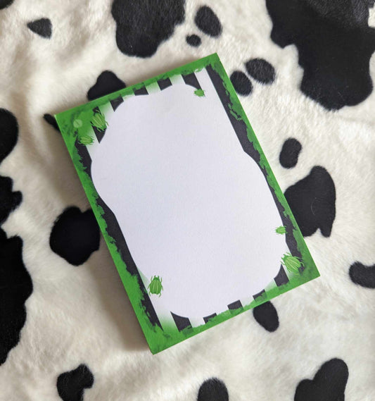 Happy Halloween Beetle Inspired Sticky Notepad