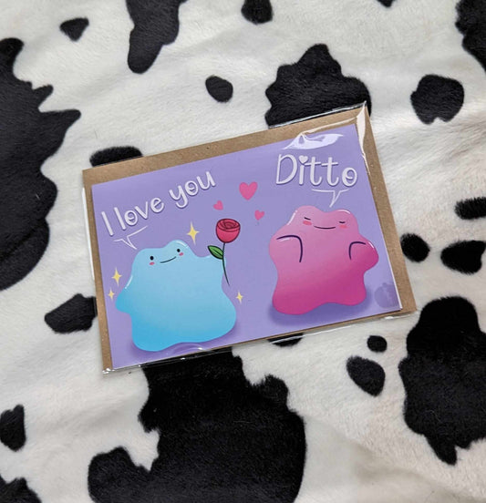 I love you Ditto Valentines Cards