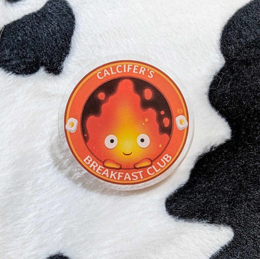 Calcifer's breakfast Club Pin