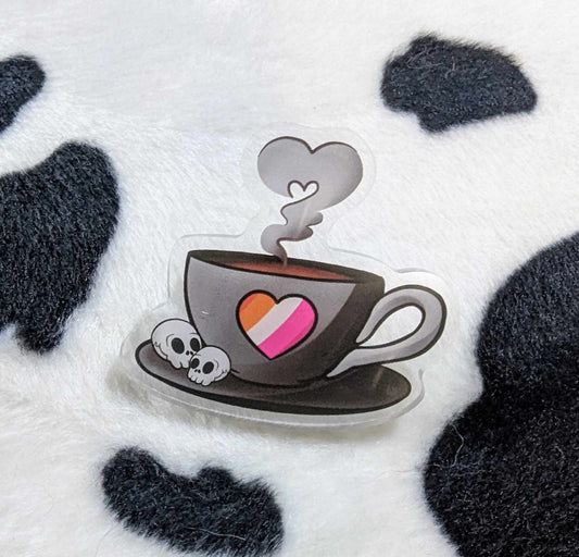 Good omens Give me coffee or give me death pride Pin