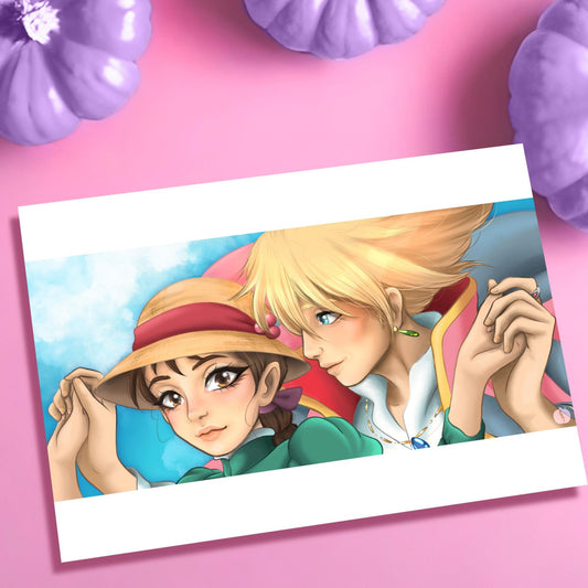 Howl and sophie Inspired Art Prints