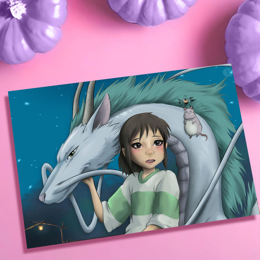 Chihiro and Haku Inspired Art Prints