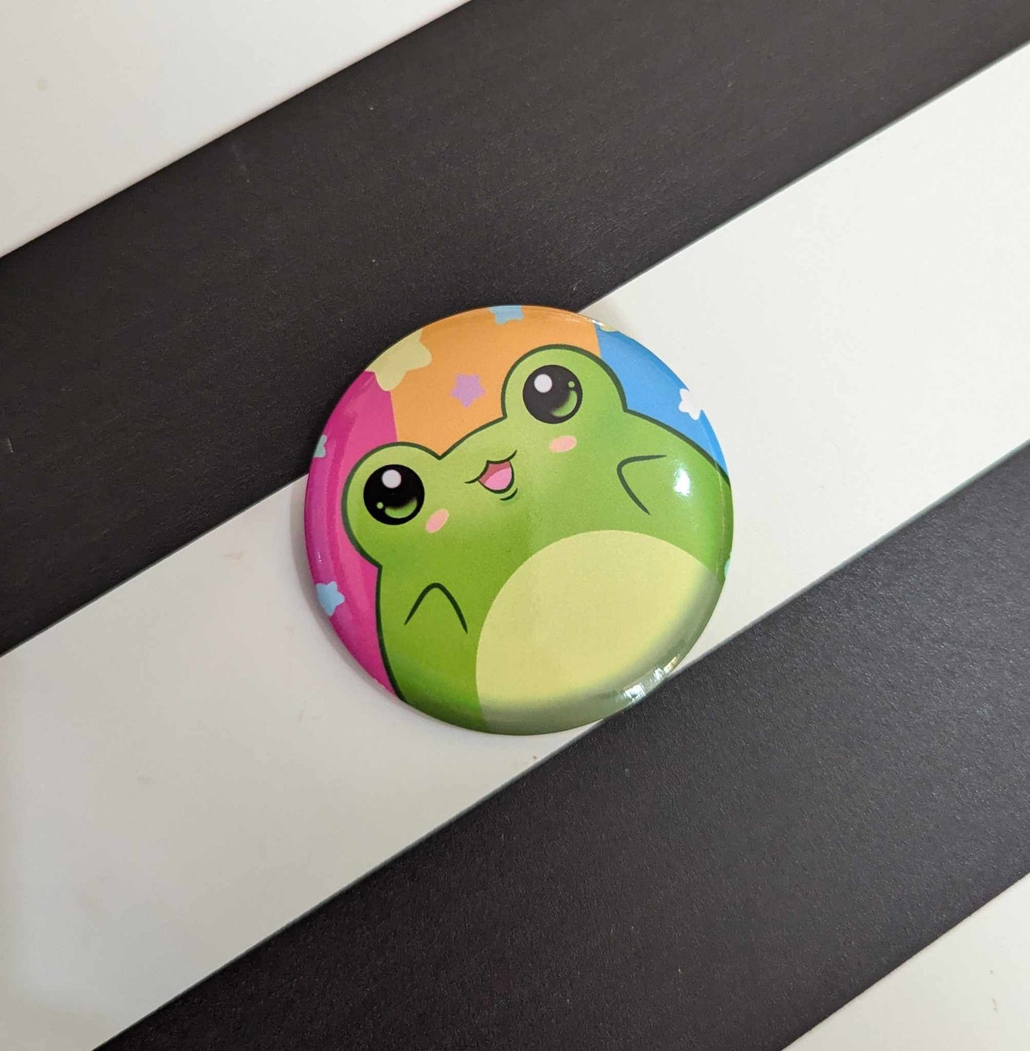 PRIDE Frogs Button Badges