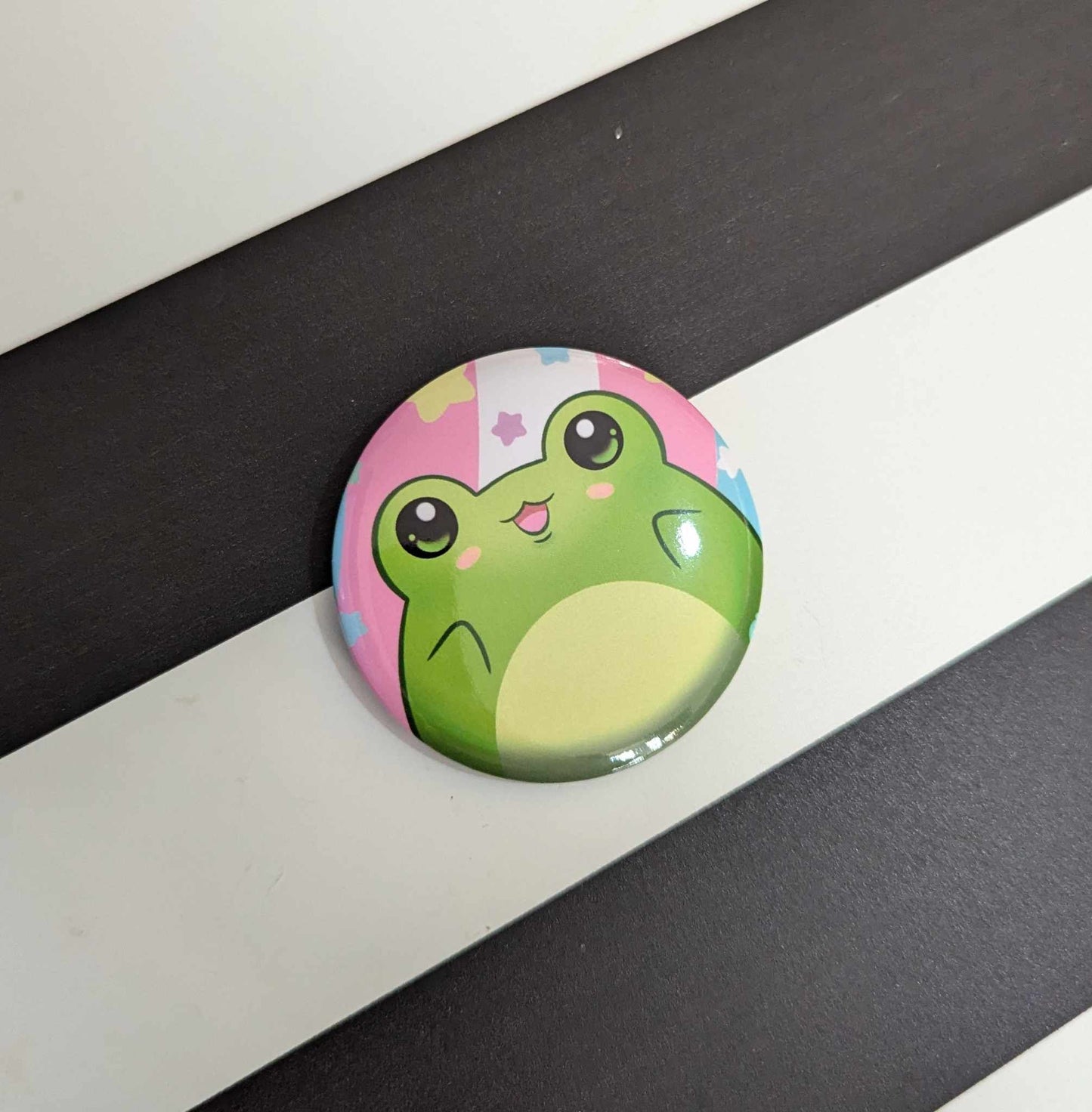 PRIDE Frogs Button Badges
