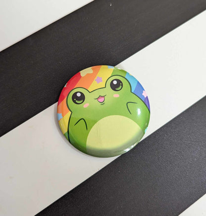 PRIDE Frogs Button Badges