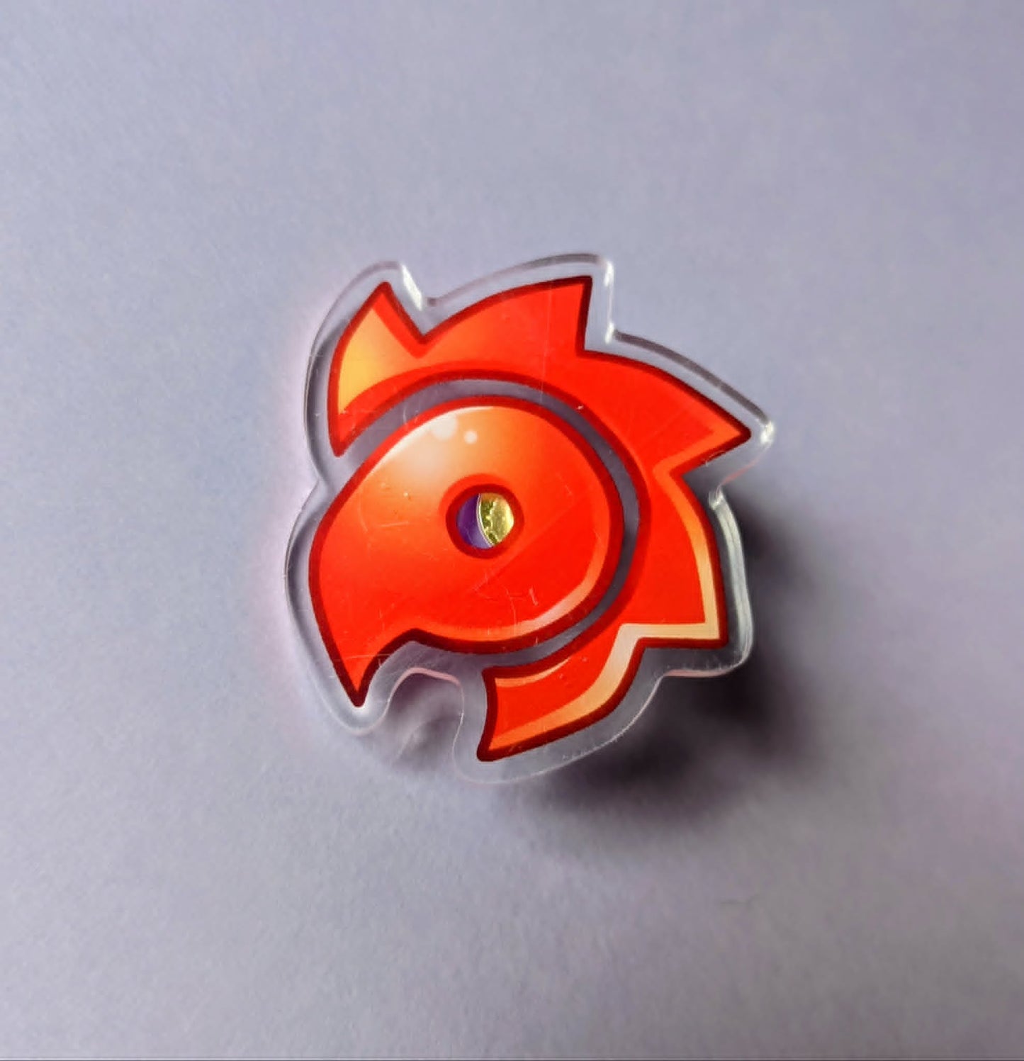 Acrylic pin badges