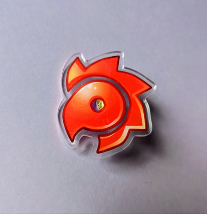 Acrylic pin badges