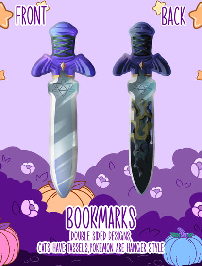 Master Sword Tassled Bookmarks