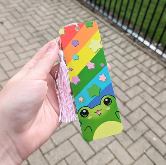 PRIDE Frogs Tassled Bookmarks