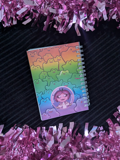 Rainbow blob A5 Notebook