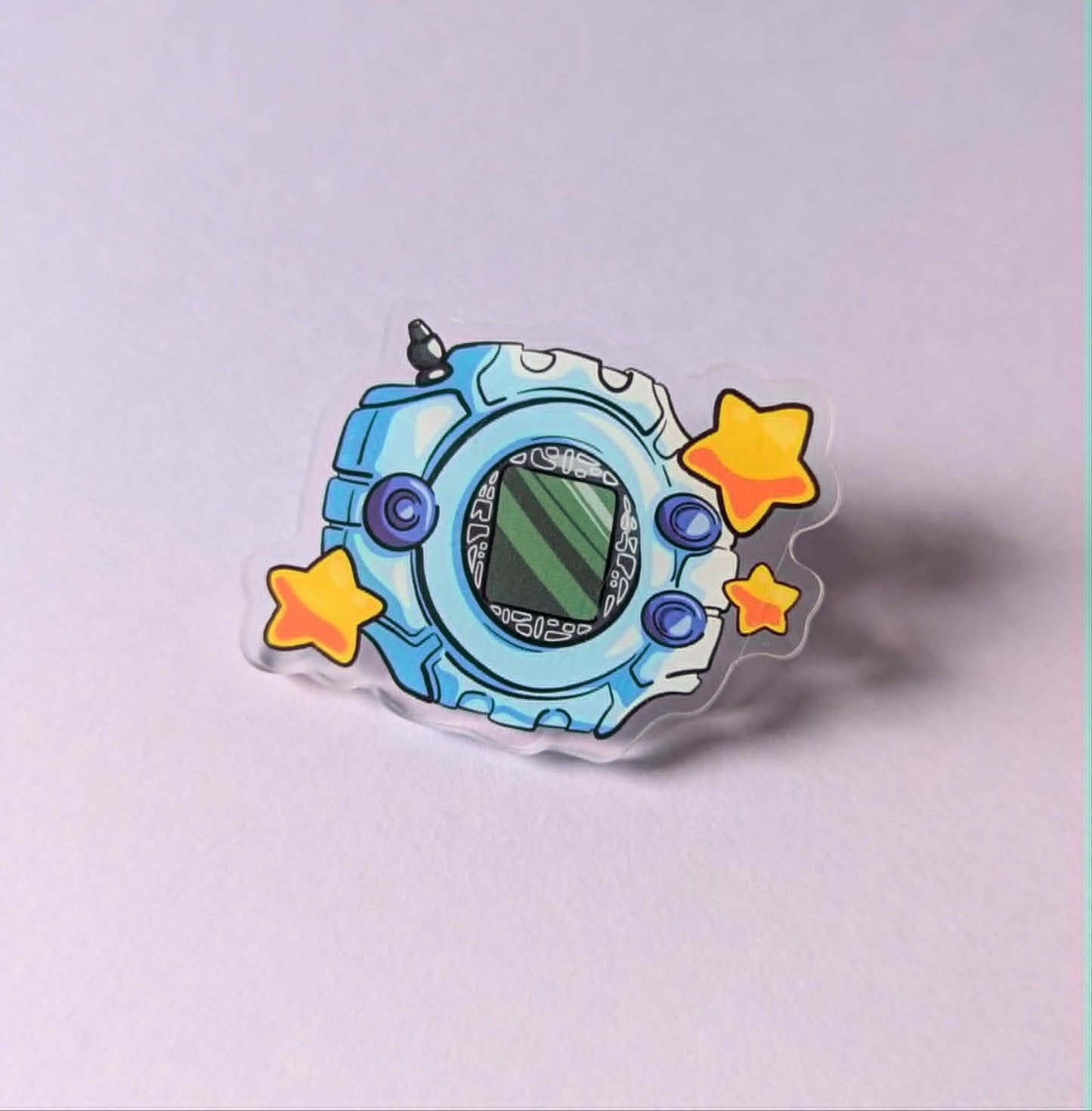 Acrylic pin badges