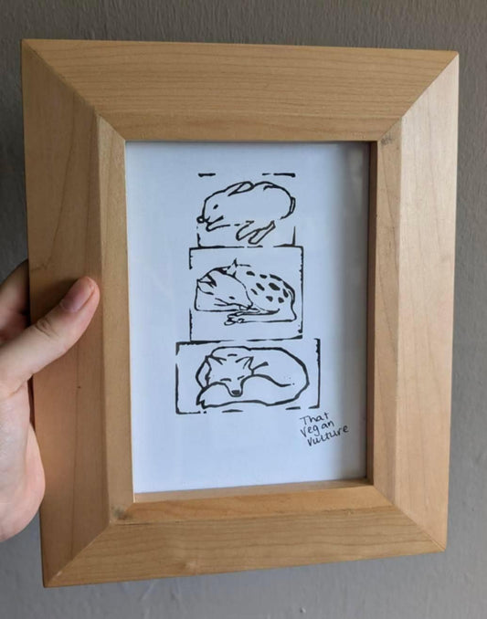 Triple Lino Frame