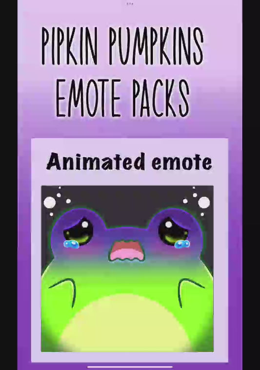 Animated Scaredy Froggo Emote Pack!
