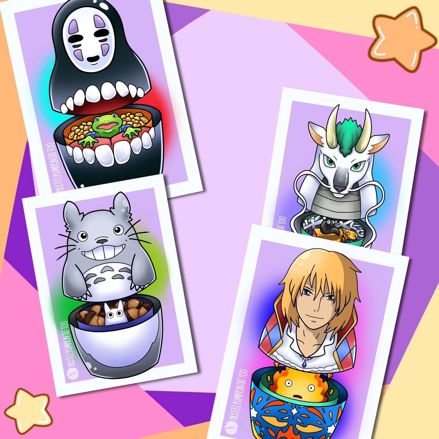 Ghiblified Russian doll Inspired Art Prints