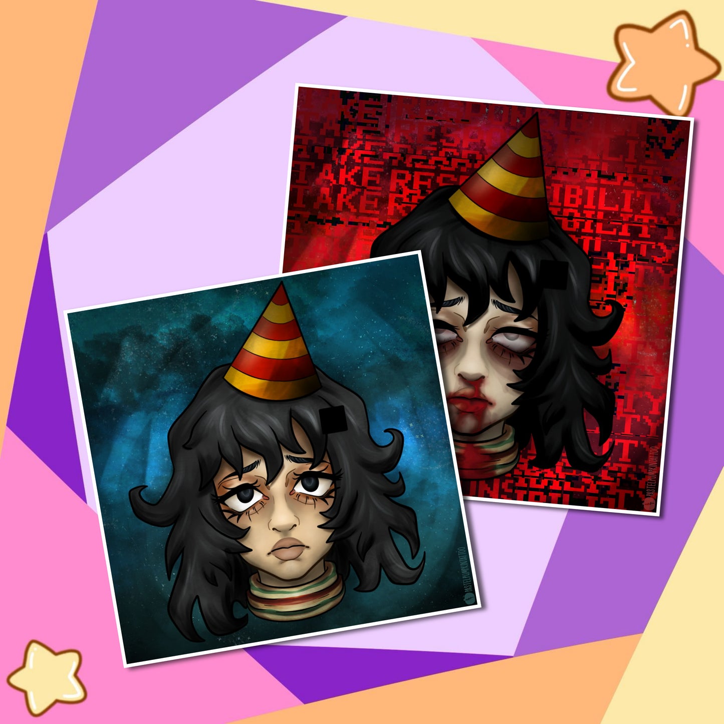 Mouth washing Anya Inspired Art Prints