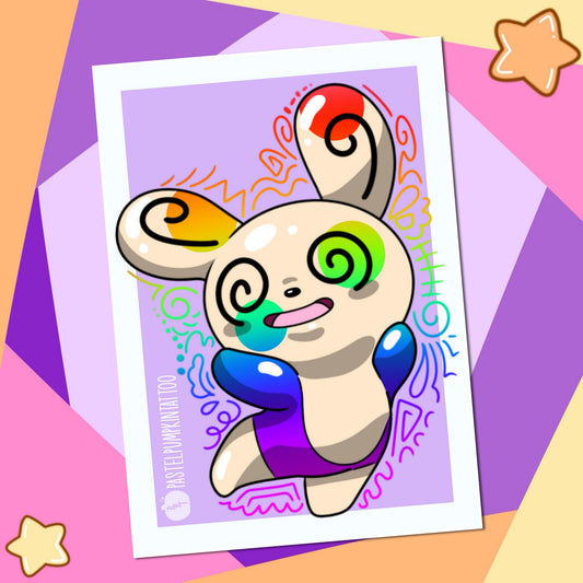 Spinning panda Inspired Art Prints
